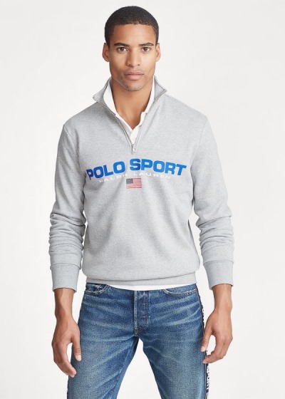 Sudaderas Polo Ralph Lauren Hombre Grises - Polo Sport Fleece - JWBMI3789